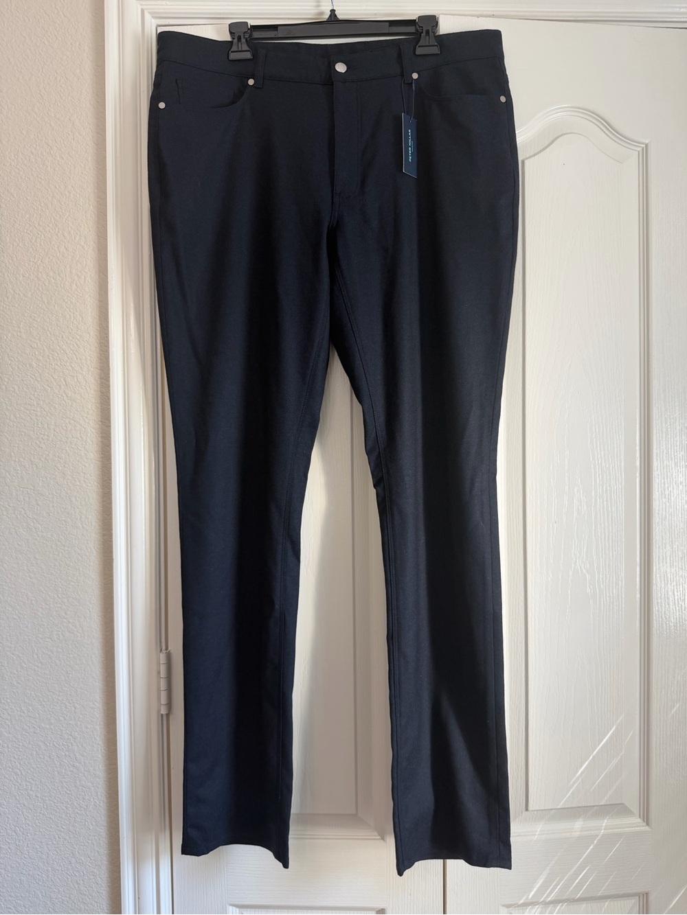 New Peter Millar Men's Dress Pants Crown Collection Wool Navy Blue